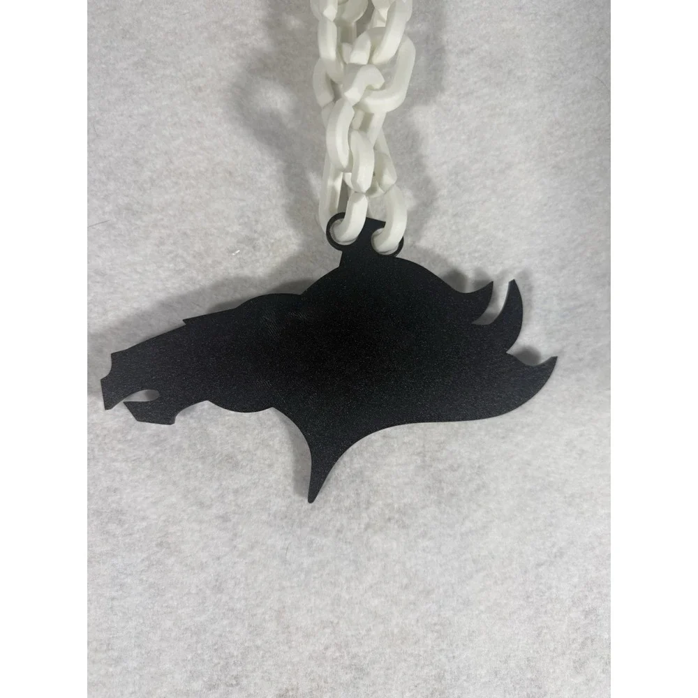 Broncos Chain Necklace 3D Printed Salute to Service‎ Fan Gear Football